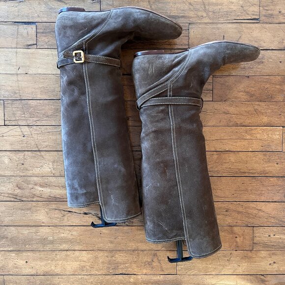 Chloé  Suede olive  riding boots size 40.5 - Picture 4 of 7